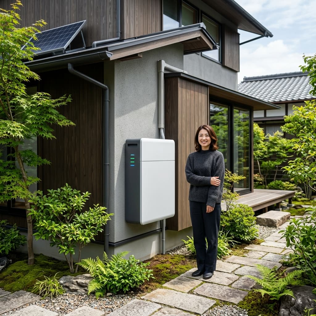 家庭用蓄電池の設置イメージ